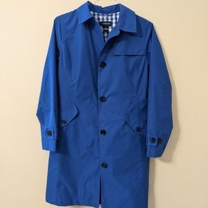 Lands' End Royal Blue Trench Coat (6-8)